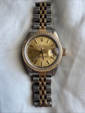 Vintage Rolex Lady-Datejust Jubilee Bracelet Stainless Steel 18k yellow gold